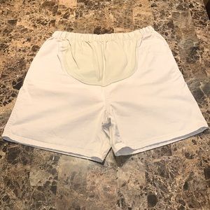 Take Nine beige cotton spandex medium size women maternity short